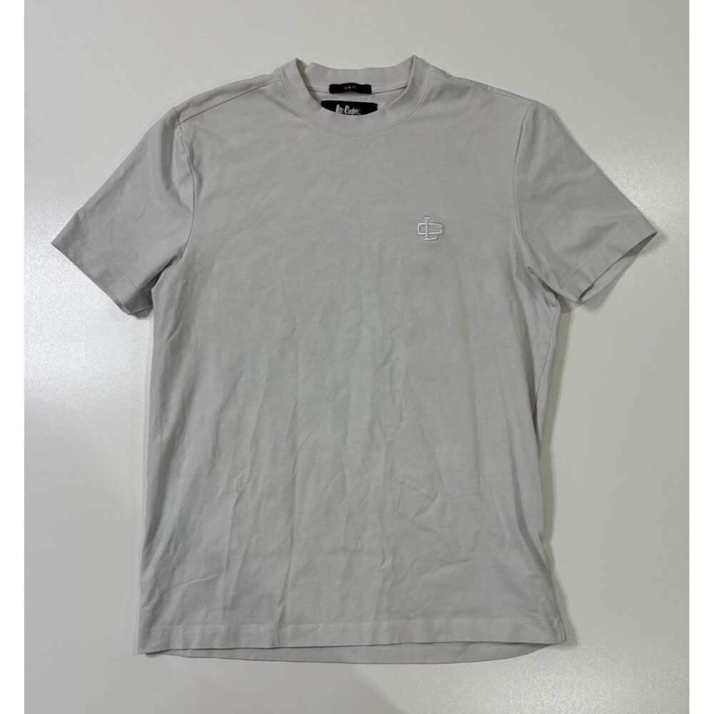Lee Cooper Men’s Slim Fit T-Shirt White Size Small Casual Short Sleeve Tee